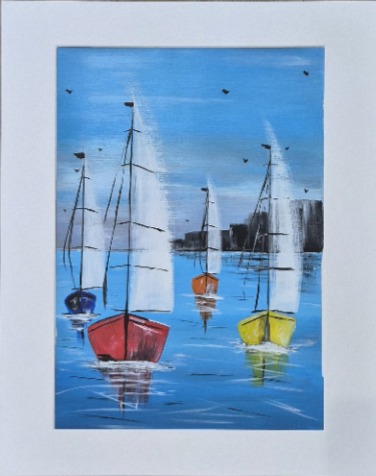 Four Sailboats