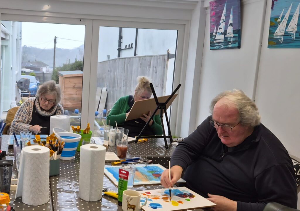 Tilly Fox Painting Session