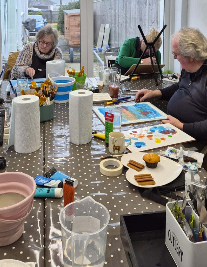 Tilly Fox Painting Session