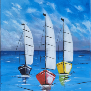 Three Sailboats