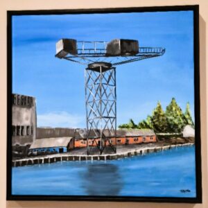 SALE! Framed Crane Original