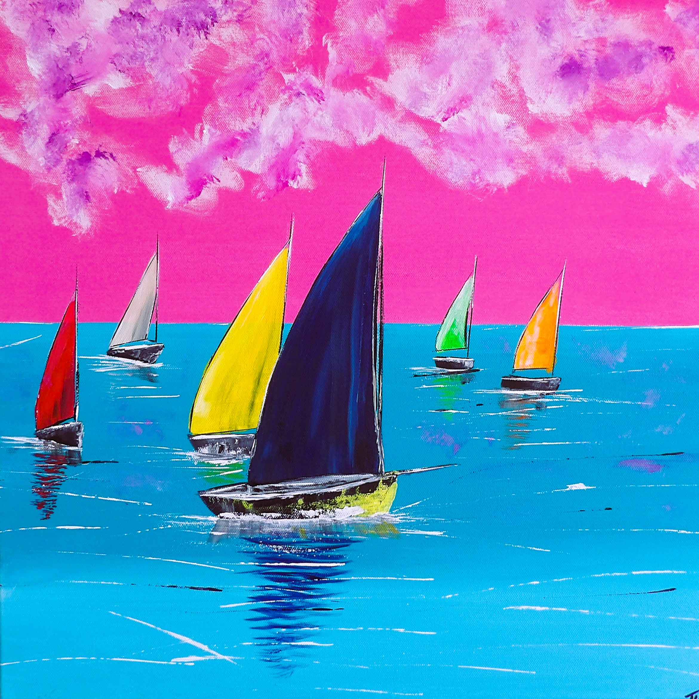 Original acrylic on 50 x 50 canvas