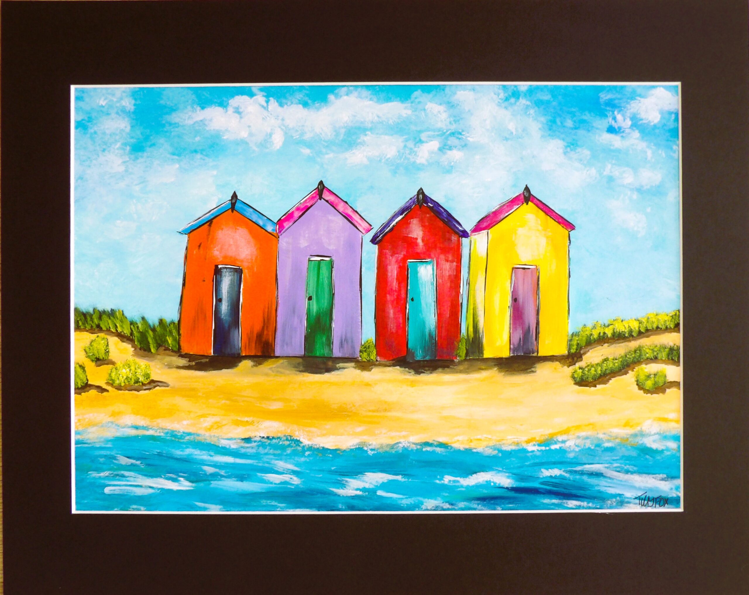 Original acrylic 40 x 50cm in a black mount
