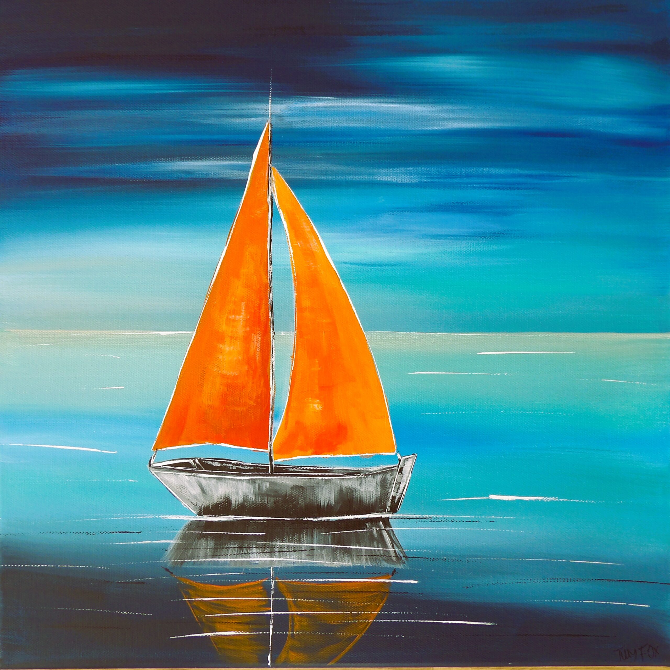 Original acrylic on 40 x 40 cm canvas