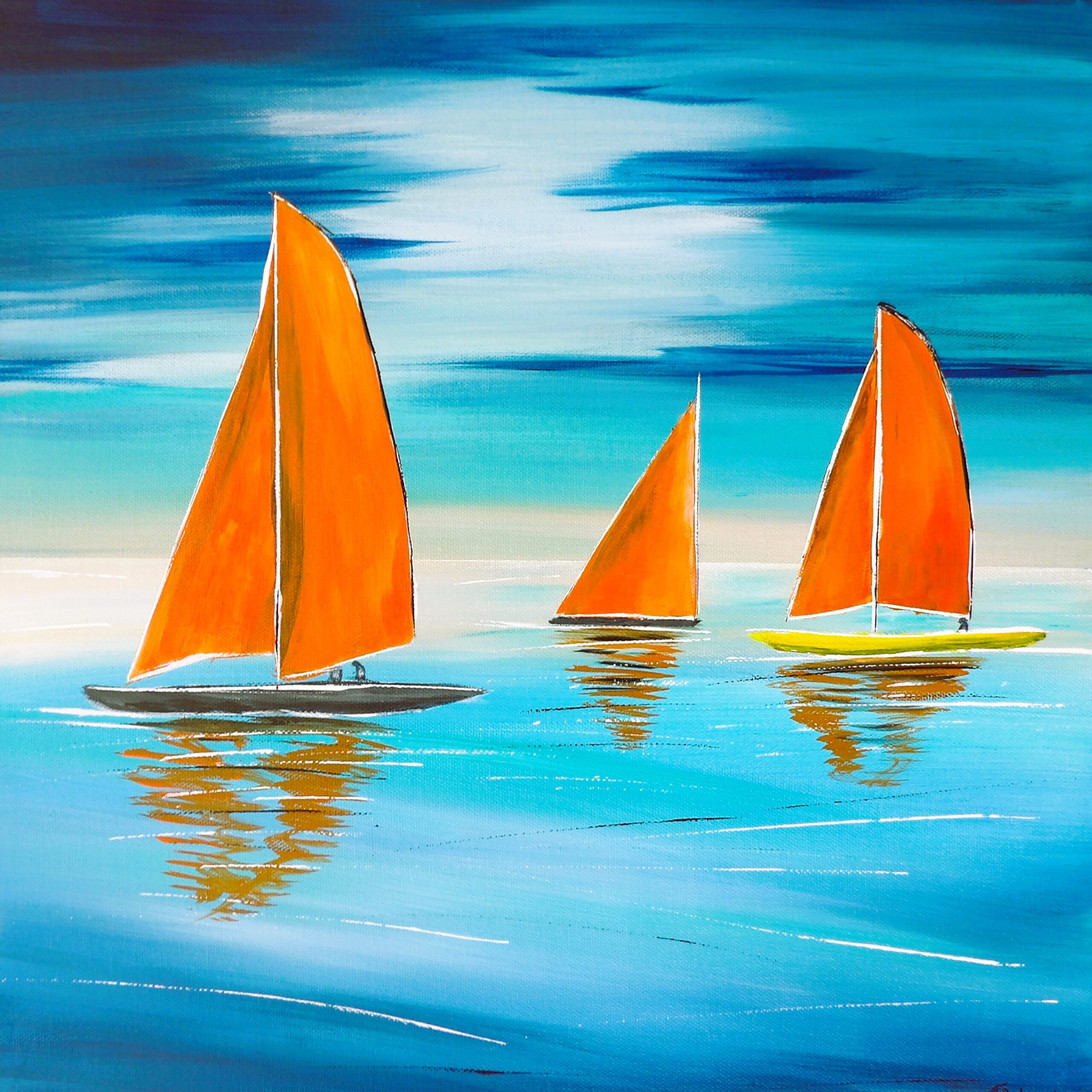 Original acrylic on a 40 x 40 cm canvas