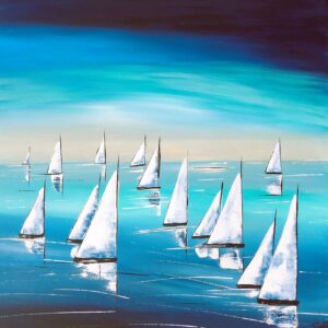 Original acrylic painting on 40 x 40cm canvas