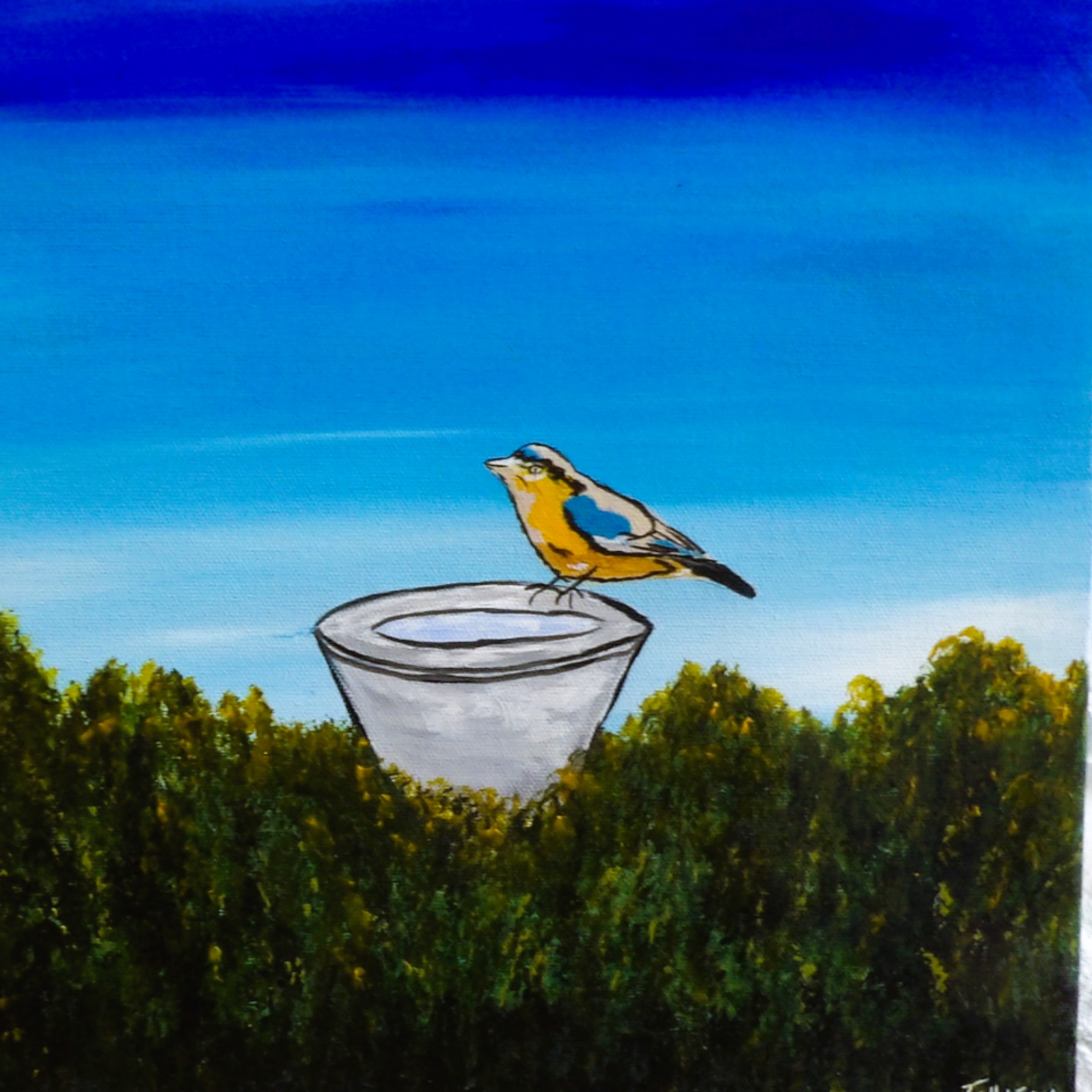 30 x 30cm original acrylic on canvas