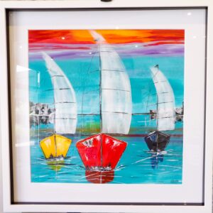 SOLD! 50 x 50 cm original acrylic framed